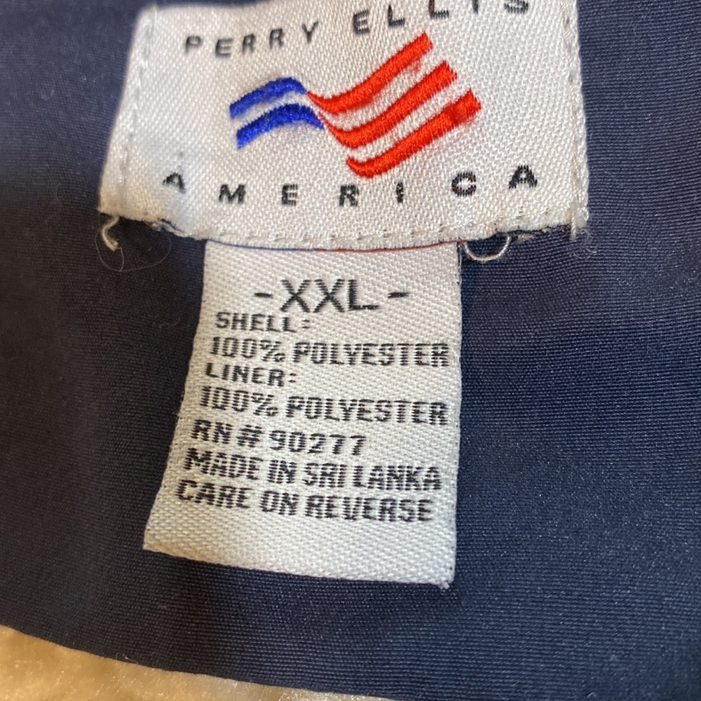 PERRY ELLIS AMERICA  XXL DRAWSTRING SWIM TRUNKS NAVY BLUE YELLOW RED TAN… - Picture 6 of 12